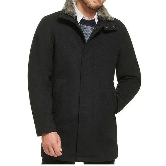 Calvin Klein $295 Men's Wool Blend Urban Walker Detachable Collar Jacket Sz: M - Picture 1 of 10